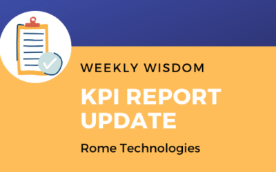 Weekly Wisdom KPI Report Update